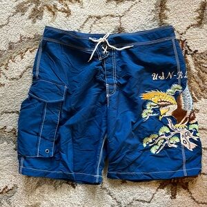 Polo Ralph Lauren Sukajan Embroidered Swim Trunks